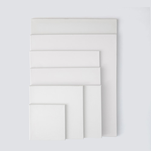 100% Cotton White Stretched Canvas